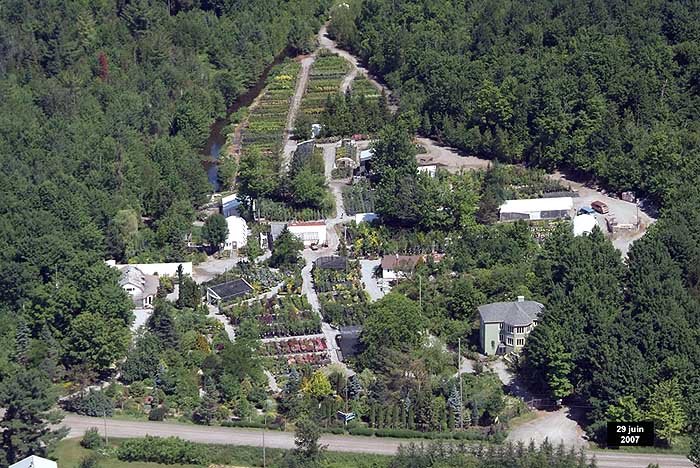 Au Jardin de Jean-Pierre - vue aerienne